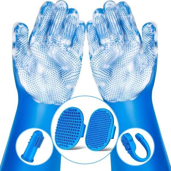 Pet Grooming and Bath Gloves